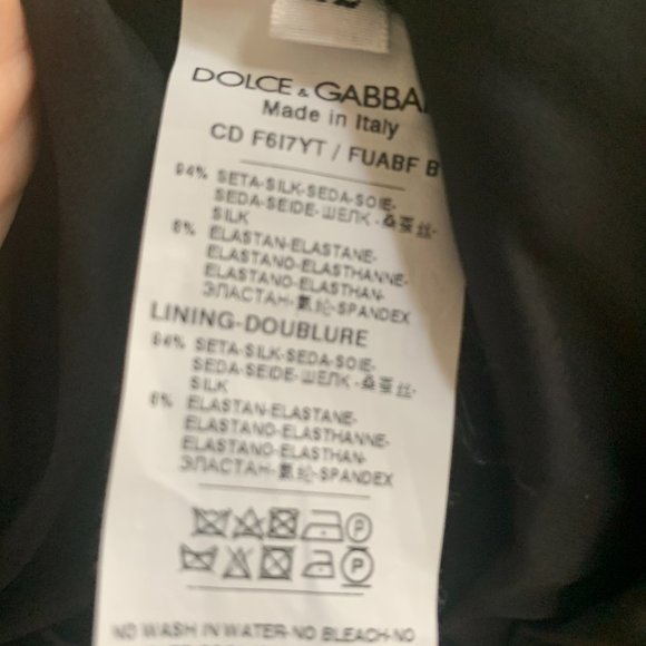 SOLD ELSEWHERE $975 - Stunning Designer DOLCE & GABBANA Gown w/ Key-Hole Cutout - Picture 11 of 14